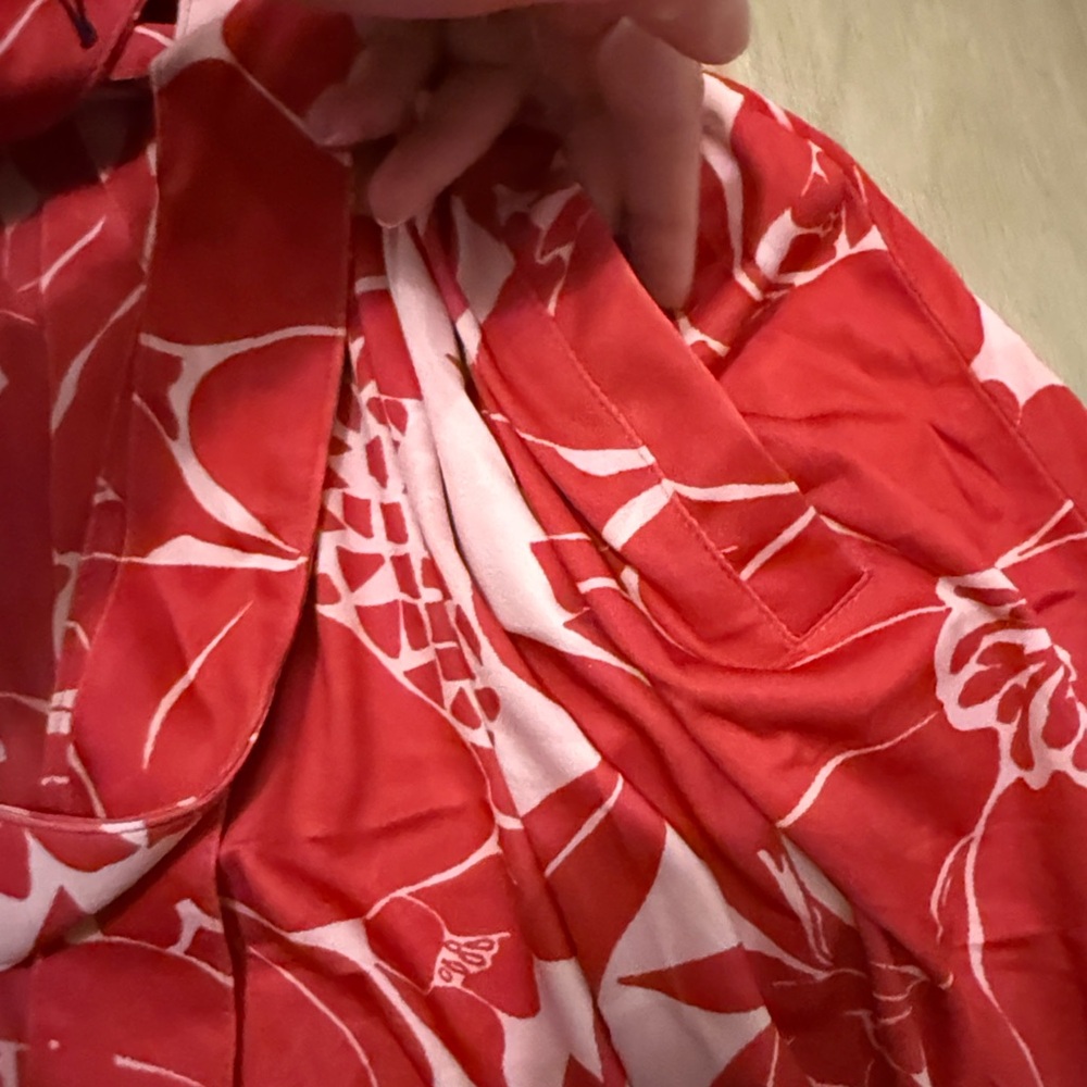 Ripskirt Hawaii Paradise Red Hooded Beach Robe, Size XL/XXL - Picture 4 of 10